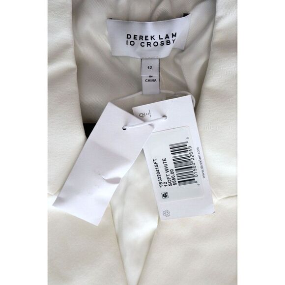 Derek Lam 10 Crosby Women's Sz 12 Soft White Walter Double Breasted Blazer - Picture 3 of 5